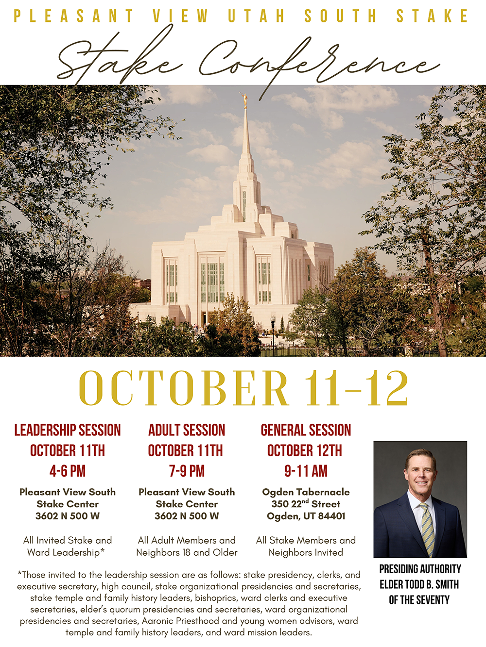 Stake Conference